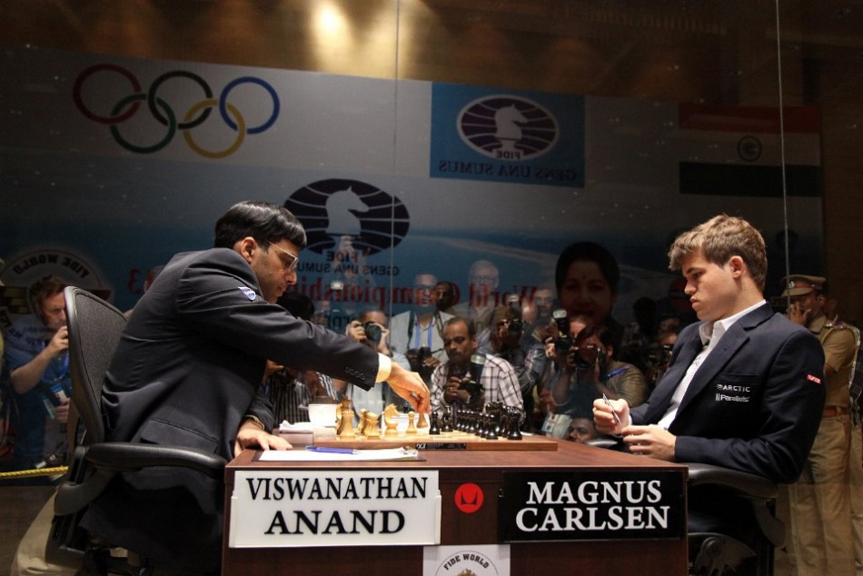 Carlsen got Kasparov's database of 20 Years' Work: Exciting New Book by  Agdestein Releasing Sept 16 ~ World Chess Championship 2013 Viswanathan  Anand vs Magnus Carlsen at Chennai Hyatt Regency