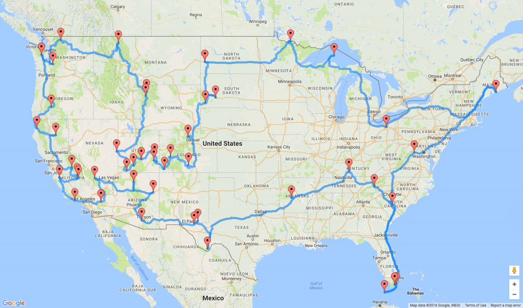 The Optimal U.S. National Parks Centennial Road Trip